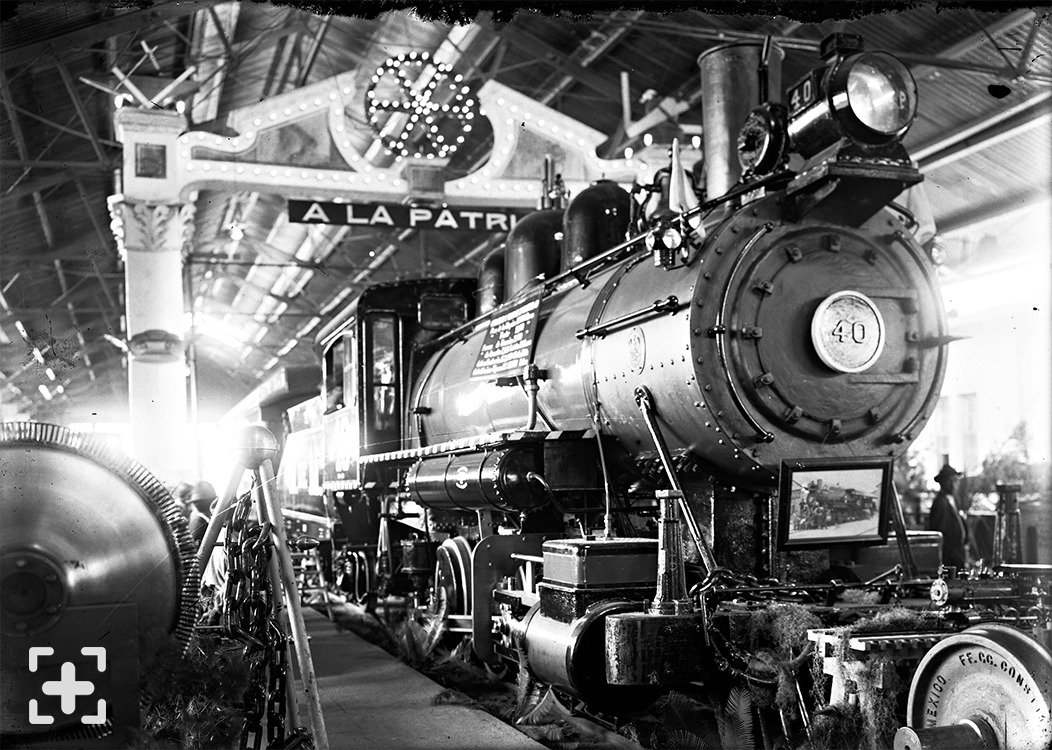Locomotora No. 40 construida por obreros mexicanos en los talleres de Aguascalientes